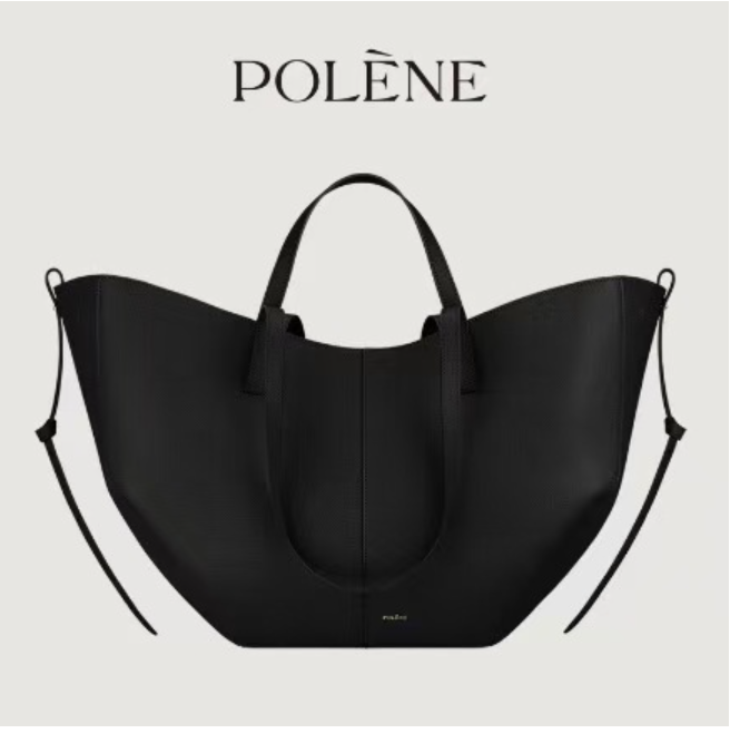 Polene bucket-shaped handbag women's handbag new style wing tote Cyme cowhide handbag simple and fashionable