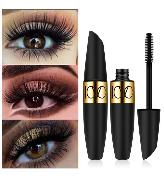 Mascara Lengthening, Thickening, Curling, Waterproof, Sweatproof, Long-lasting, Smudge-proof Base Makeup Eyelash Mascara