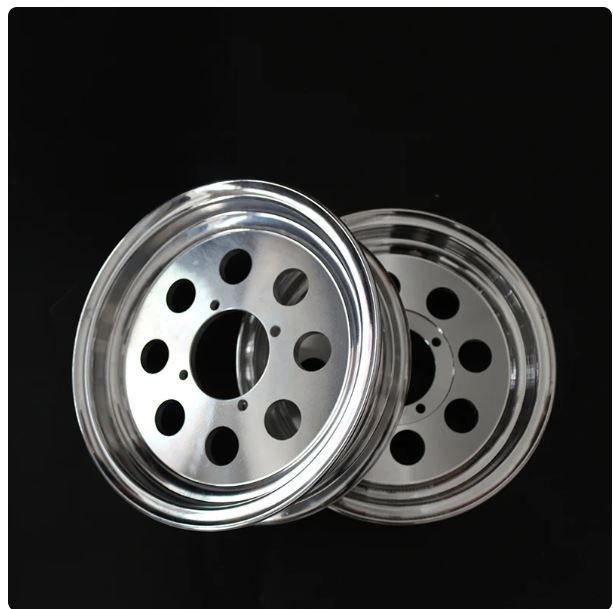 Circular rear wheel auxiliary electric aluminum alloy pneumatic tire hub 3.50-10 for scooter tricycle