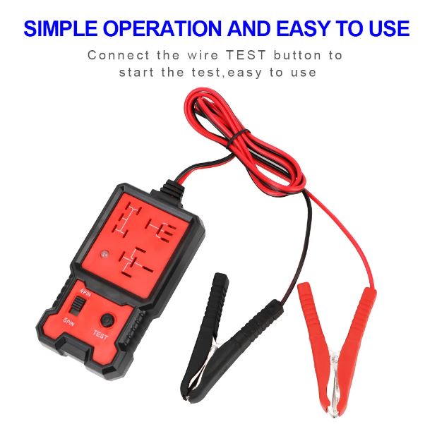 LED Indicator Light Car Battery Checker Electronic Test Car Relay Tester Diagnostic Tools Automotive Accessories Universal 12V