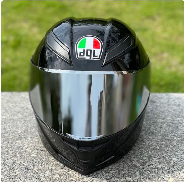 DOT Approved Original dgL Bright Black Helmet Motorcycle Full Face Racing Helmet Men And Women Big Spoiler Helmet Casco Casque