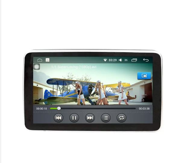 10.1 inch 2.5D Touch Screen Android Car Headrest Monitor Rear Seat Entertainment System With 1080P Video WIFI BT Stereo