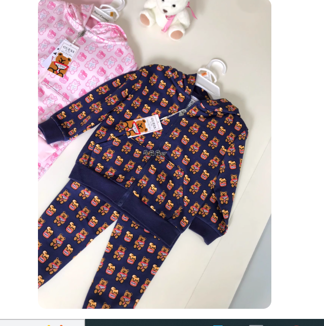 Playful Bear Casual Jacket and Sweatpants Set for Boys and Girls Aged 3-10 (Autumn New Style)