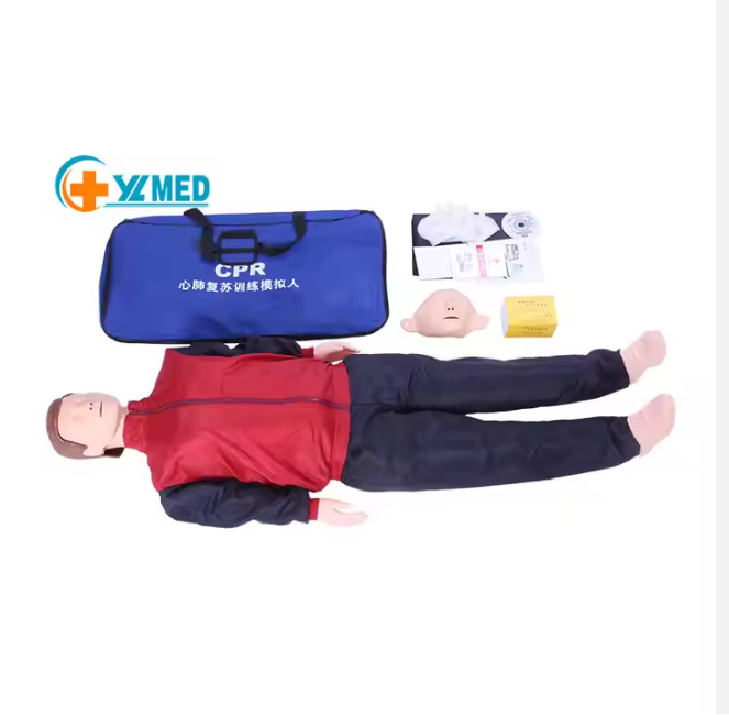 Medical Science Emergency First Aid Training Cardiopulmonary Resuscitation Adult Hard Plastic Box Full Body CPR Manikin Model