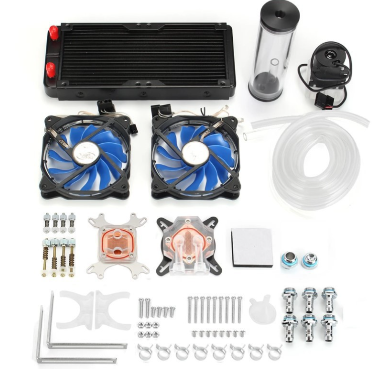 Computer water cooling kit CPU graphics card water cooling system water cooling kit DIY water cooling kit water cooling radiator water drain