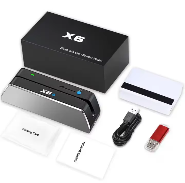 Hot Sale MSRX6 MSRX6BT Credit Card Writer Chip Reader Writer with EMV PCI Certificate Blueteeth Mpos Magnetic Card Reader