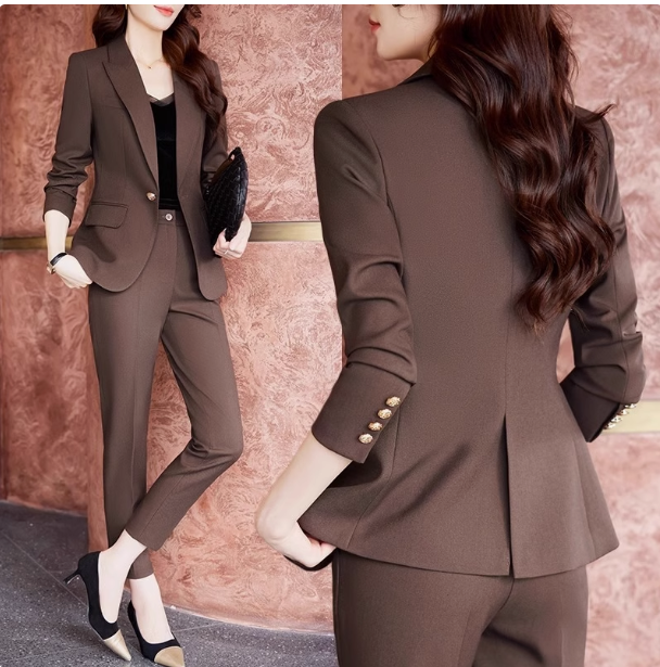 Suit suit women spring and autumn 2024 new style high-end temperament professional wear small casual suit jacket autumn