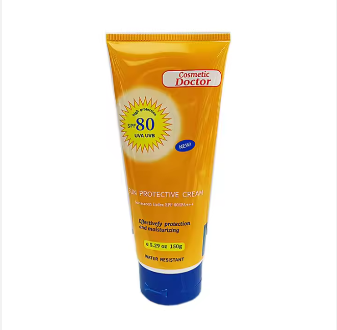 SUN PROTECTIVE CREAM HIGH PROTECTION LASTING UVA UVB SYSTEM SPF+++80 PORE WATER RESISTANT