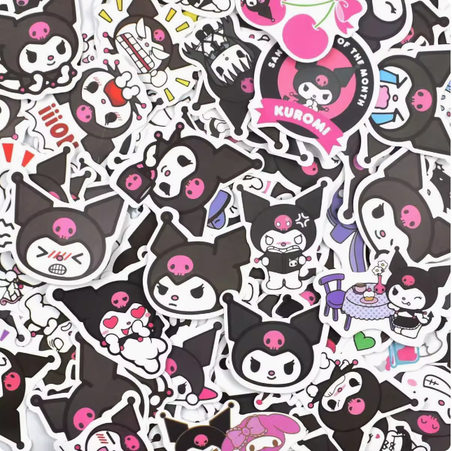 400 non-repetitive Sanrio stickers cute notebook stickers Kuromi Cinnamon Dog Melody Hello Kitty