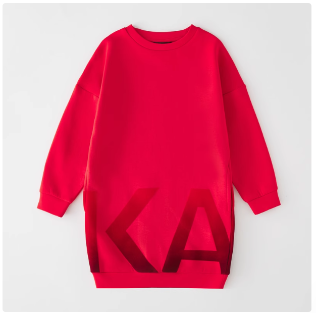 3-14 years old French style baby girl long sleeve dress round neck sweater dress spring and autumn new style