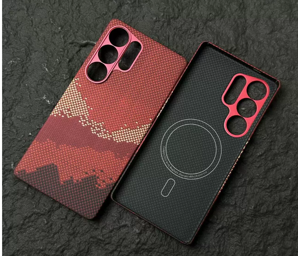 Suitable for Samsung s25u Kevlar mobile phone case thin business S25Ultra protective cover full magnetic suction