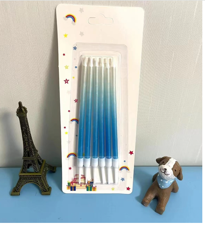 Gradient light rod birthday candles creative romantic party cake birthday supplies personality gold-plated gradient light rod candles