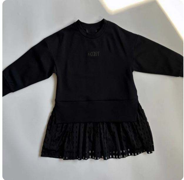 Girls' spring and autumn sweatshirt dress