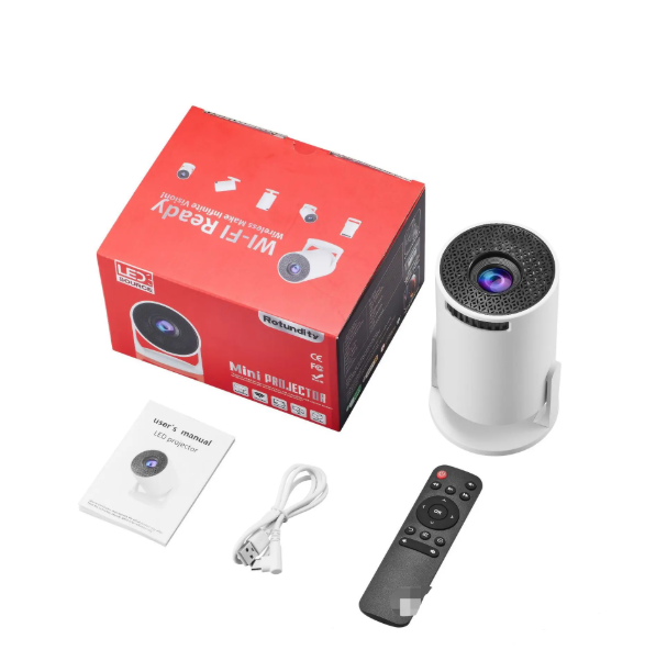 Newest Portable HY300 Mini Smart Projector Big Screen HD WIFI BT Android LCD Home Theater Cinema TV Pocket HY300mini Projector