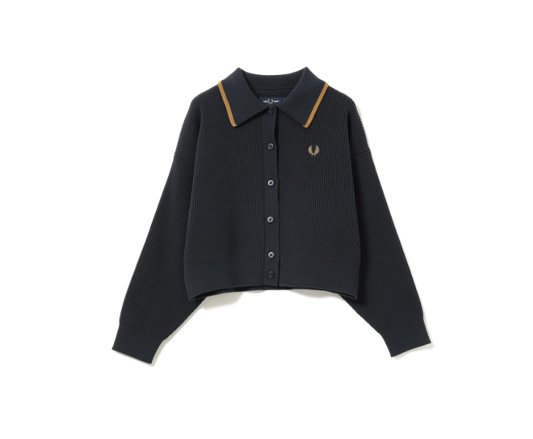 Japanese single 2025 autumn new wool knitted versatile short knitted cardigan wool sweater BEAMS joint model