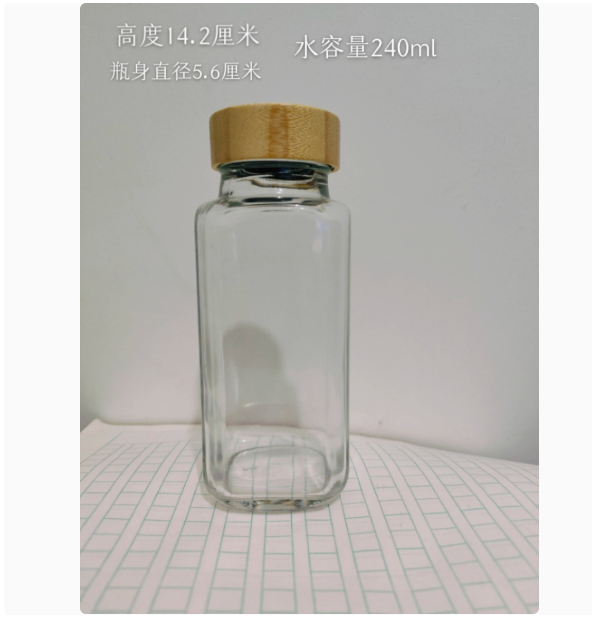 100 ml baby food bottle new wooden cover glass seasoning bottle shrimp liver powder mushroom powder bottle seasoning bottle