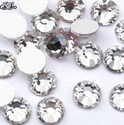 High Quality Strass Crystal White Flatback Non Hotfix Rhinestones For Bags