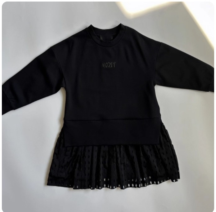 Girls' spring and autumn sweatshirt dress