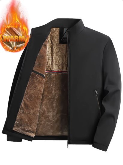 Men's Heavyweight Fleece Lined Water-Resistant Jackets Men's Tactical Business Eco-friendly Jackets Hiking Windbreaker Outwear