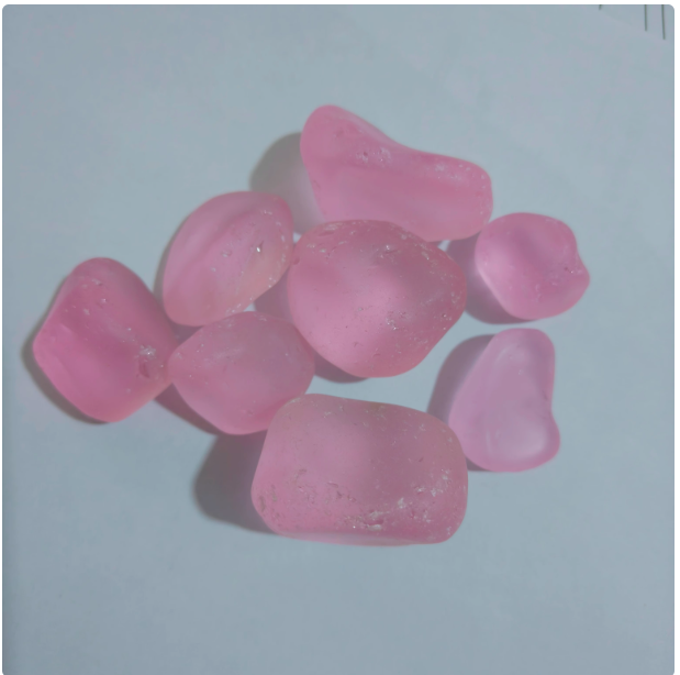 Blue sea glass frosted texture Mediterranean style aquarium landscaping decoration vase decoration