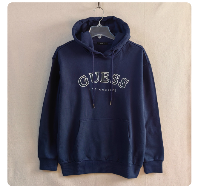 Single-tail hooded large terry letter G series men's and women's autumn and winter casual sweatshirt with front pocket and hood drawstring for couples