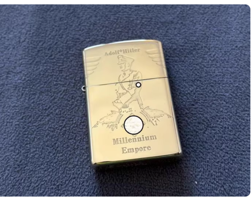New brass WWII trench lighter Aryan mustache lighter kerosene vintage lighter