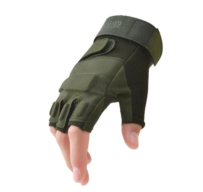Army Men's Tactical Gloves Military Outdoor Sports Fitness Gym Men Women Antiskid Anti-Slip Cycle Half Finger Fingerless