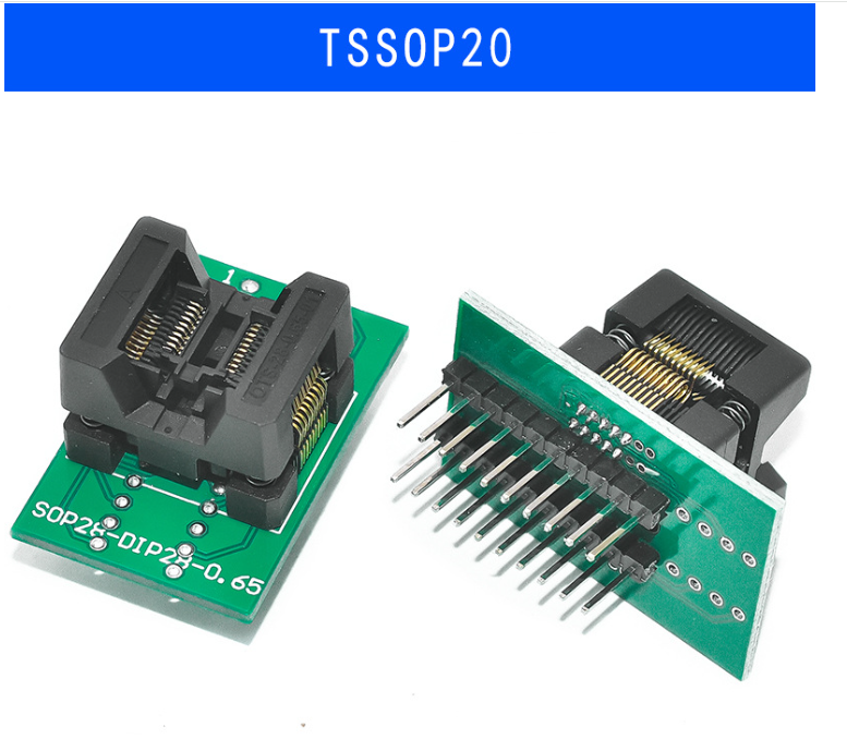 Burning seat SOP8/14/16/18/20/24/28 SSOP/TSSOP chip IC conversion programming test seat