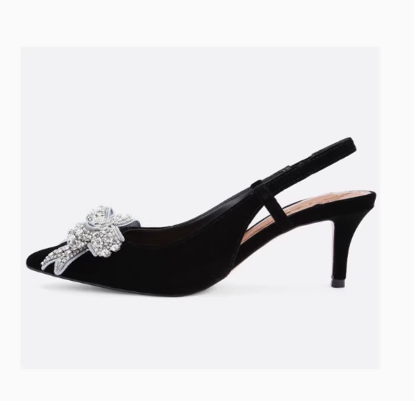 2025 Foreign Trade Pointed Toe Stiletto Heel Eagle Head Rhinestone Fashion Stiletto Sandals Without Kurt Geiger