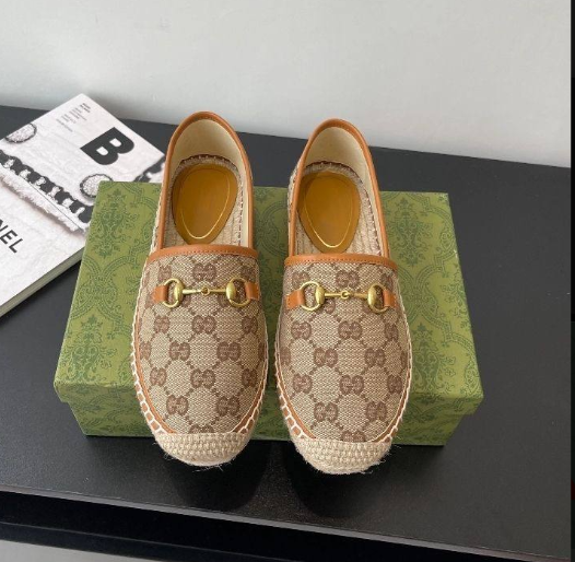 Foreign trade G embroidery horsebit knitted fisherman shoes women's 2025 new fashion casual senior one-foot slipper women