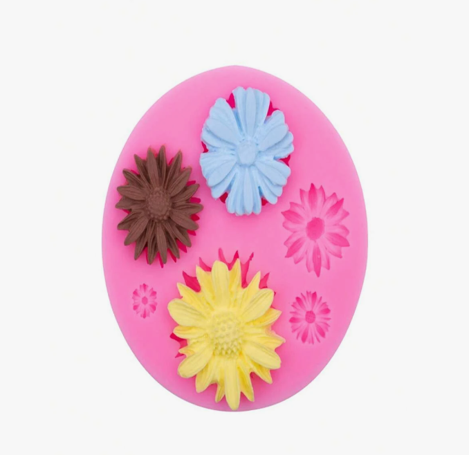 1pc Silicone Mold, Flower Design DIY Silicone Mold For Home