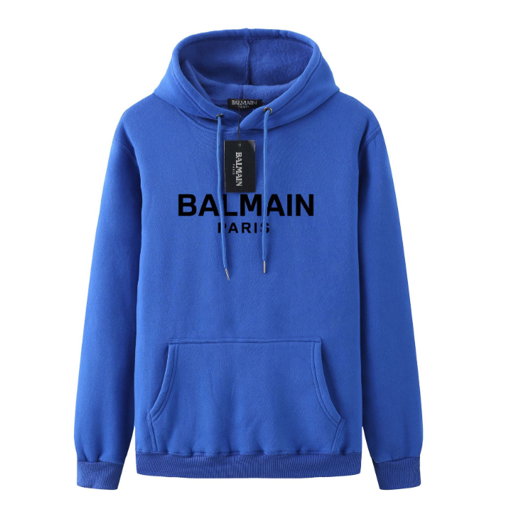 21SS autumn and winter new Balmain balmain cotton letter loose pullover hoodie sweatshirt men and women 705