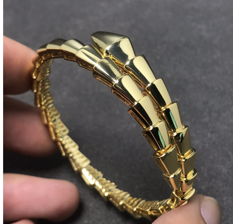 Baojia open snake bracelet for girls high-end snake bone bracelet couple no fading bracelet hand jewelry