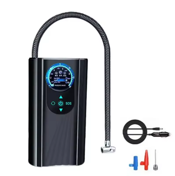 Hot Selling Product 12V Abs Tire Pressure Monitor Portable Pump Pressure Gauge For Bicycle Car Football Car Air Pump