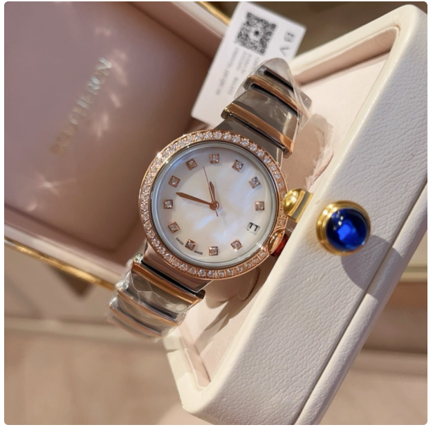 European and American watches light luxury ladies simple steel belt fashion hot style high value quartz watch BV all-match women's watch
