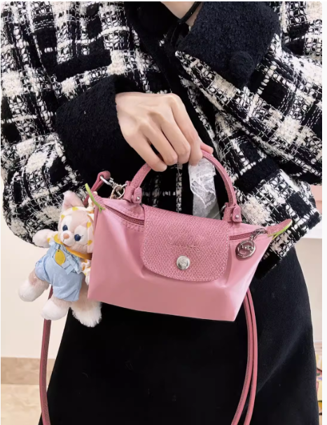 Women's bag 2024 new mini hand-held crossbody nylon dumpling bag mini mobile phone bag coin purse fashionable and versatile