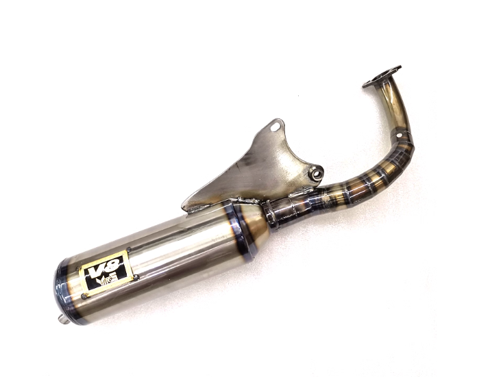 Domestic Taiwanese V8 JOG50 ZR Sail JOG90 modified with 11 straight-pipe exhaust pipes (W004)