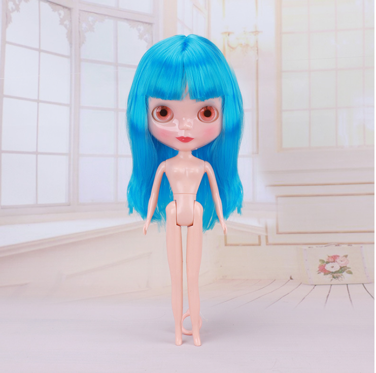 Little Barbie doll big-eyed girl doll modified body naked doll doll accessories bjd girl toy