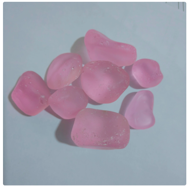 Blue sea glass frosted texture Mediterranean style aquarium landscaping decoration vase decoration