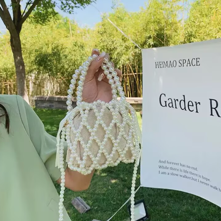 New Korean style fashionable children's parent-child pearl bag, handbag, crossbody bag, women's bag.