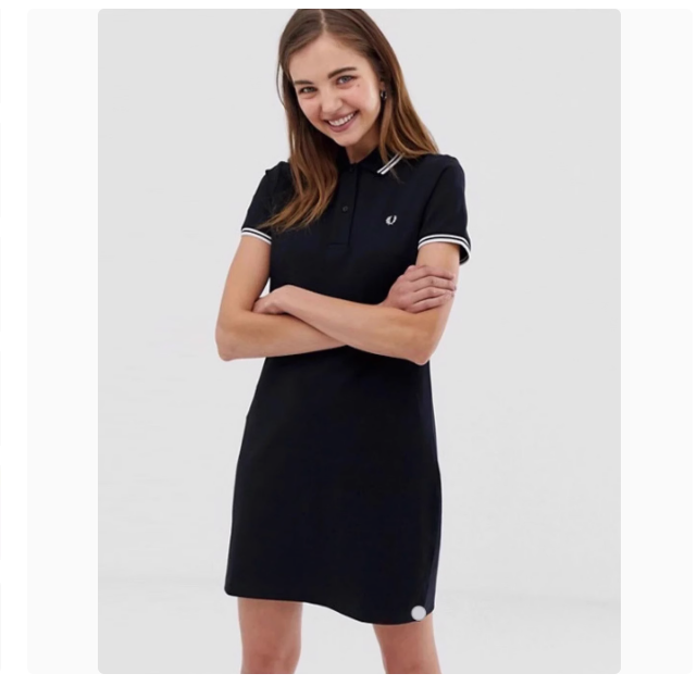 Wheat ear couple dress polo skirt female college style casual FP slim fit dress A-line skirt pure cotton female polo shirt