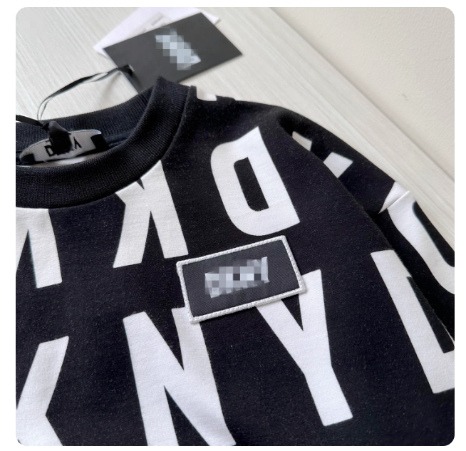 4-16 years old children's clothing exported to Europe round neck sweatshirt girl big child personality short jacket with bold letter print