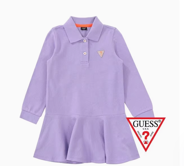 Korean G Spring and Autumn Girls Classic Sports Style Cotton Ruffle POLO Dress Golf Dress