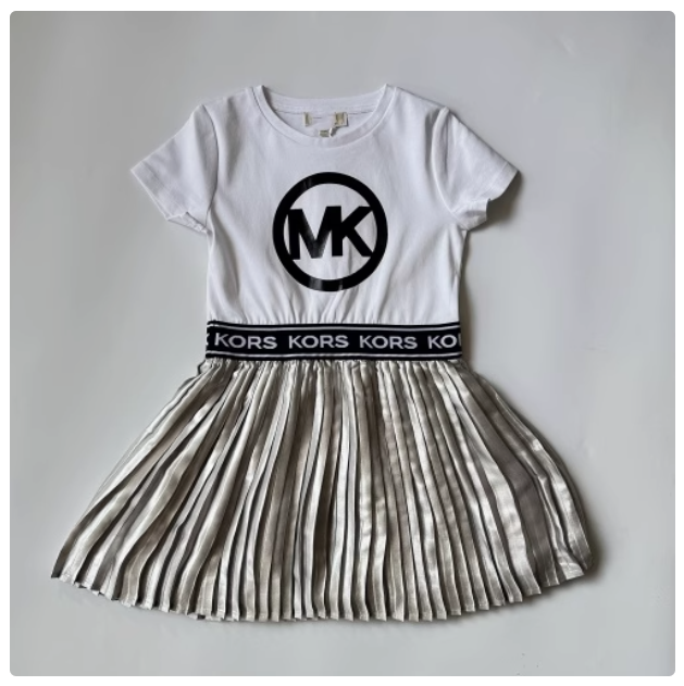 Girls summer dress black