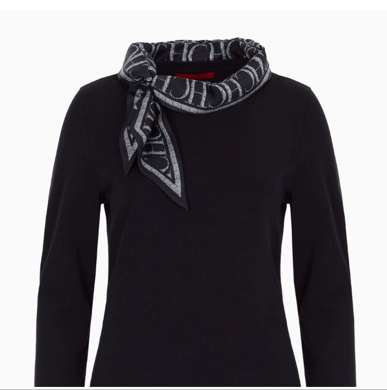 CHCH Trendy and Stylish Solid Color Women's T-Shirt with Flowing Ribbons - Comfortable and Casual Top