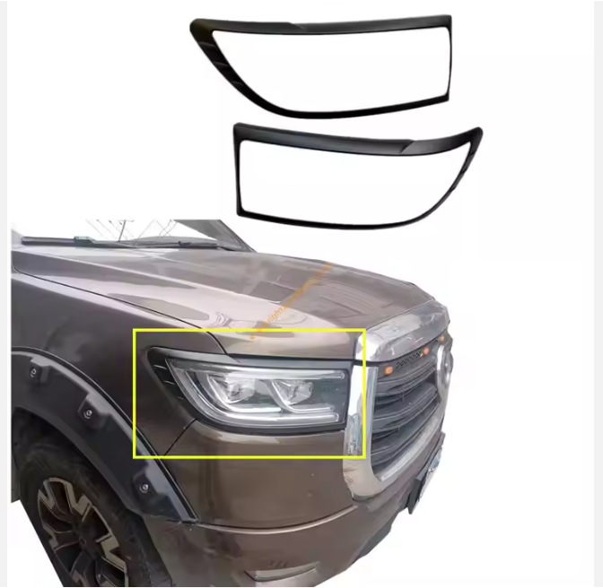 GWM Cannon Ute 2021 2022 Head Light Trim Cover External headlight Sequins Stickers Accessories Fit Australia / South Africa