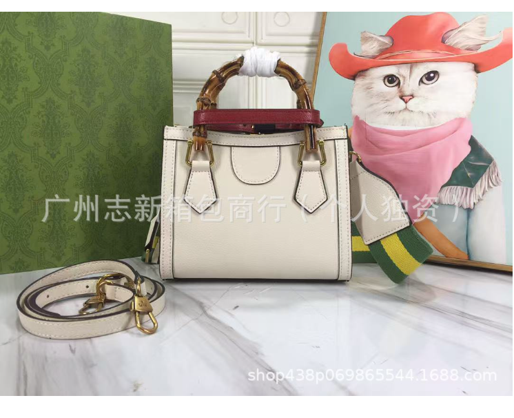 New European and American simple bamboo small square bag high-quality texture commuting Chinese style handbag messenger genuine leather women's bag