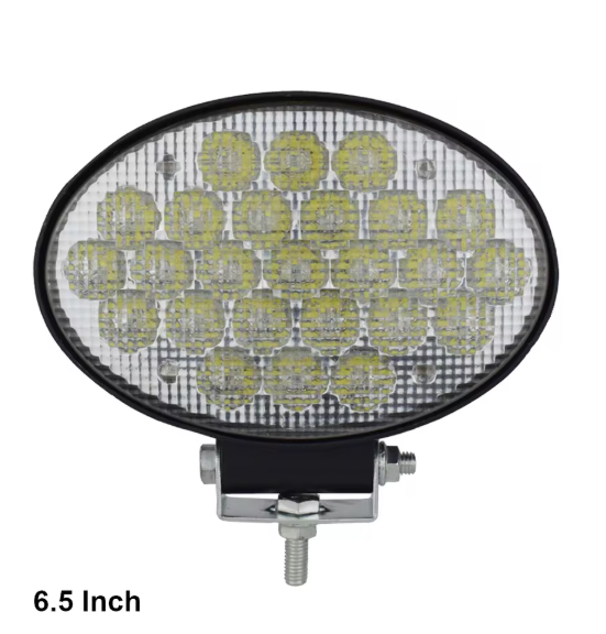JALN7 Oval LED Light Tractor 6.5 Inch for Kubota John Deere Flood Lamp Offroad Driving Turck Headlight Massey Ferguson Case IH