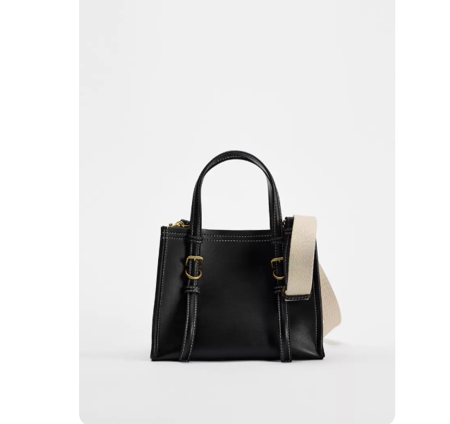 Z home autumn new women's bag 2024 mini dark brown handbag shoulder bag splicing casual versatile crossbody bag