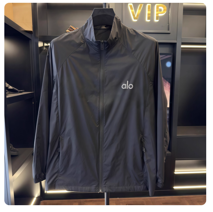 The same summer new men's light luxury business casual sun protection skin coat stand collar breathable simple versatile